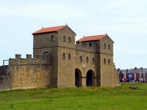 The outside of Arbeia Roman Fort in South Shields