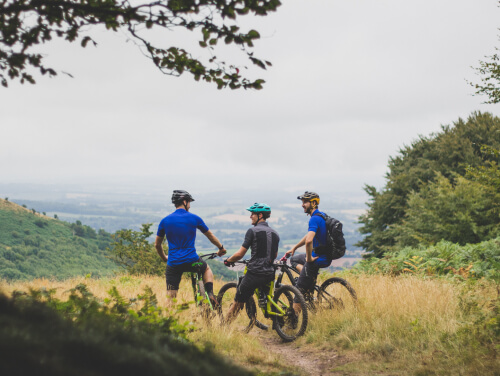 Group of cyclist in the Yorkshire Dales
