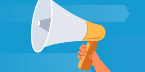 Illustration of megaphone